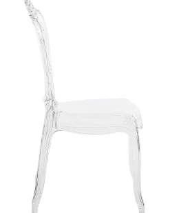 Beliani Tuoli Muovi Kirkas 2 Kpl Vermont Fashion