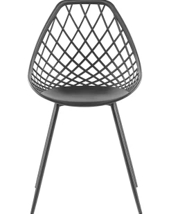 Beliani Tuoli Muovi Musta 2 Kpl Canton Discount