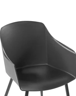 Beliani Tuoli Muovi Musta 2 Kpl Fonda Store