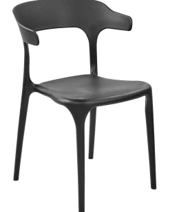 Beliani Tuoli Muovi Musta 4 Kpl Gubbio Hot