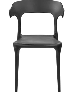 Beliani Tuoli Muovi Musta 4 Kpl Gubbio Hot