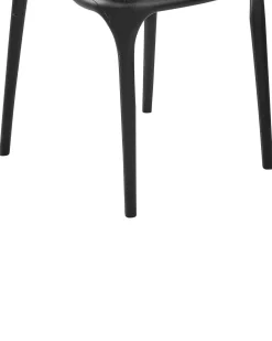 Beliani Tuoli Muovi Musta 4 Kpl Gubbio Hot