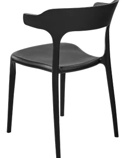 Beliani Tuoli Muovi Musta 8 Kpl Gubbio Fashion
