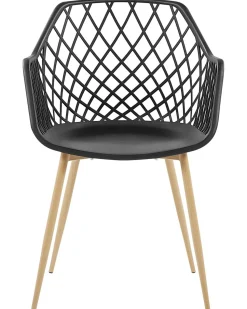 Beliani Tuoli Muovi Musta 2 Kpl Nashua Cheap