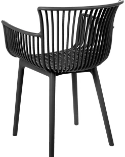 Beliani Tuoli Muovi Musta 4 Kpl Pesaro Cheap