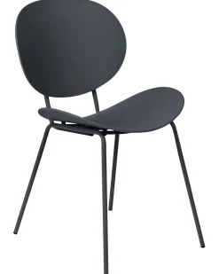 Beliani Tuoli Muovi Musta 2 Kpl Shonto Best