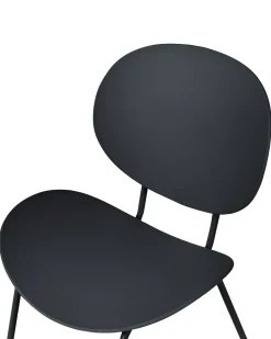 Beliani Tuoli Muovi Musta 2 Kpl Shonto Best