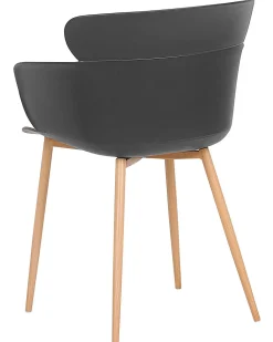 Beliani Tuoli Muovi Musta 2 Kpl Sumkley Discount