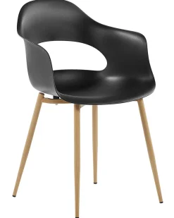 Beliani Tuoli Muovi Musta 2 Kpl Utica Cheap