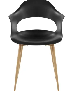 Beliani Tuoli Muovi Musta 2 Kpl Utica Cheap