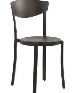 Beliani Tuoli Muovi Musta 4 Kpl Vieste Clearance