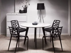 Beliani Tuoli Muovi Musta Morgan Cheap