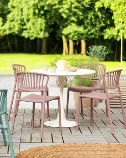 Beliani Tuoli Muovi Pastellipinkki 4 Kpl Gela Shop