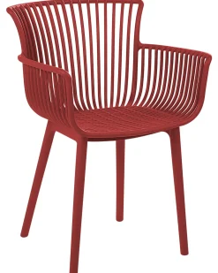 Beliani Tuoli Muovi Punainen 4 Kpl Pesaro Discount