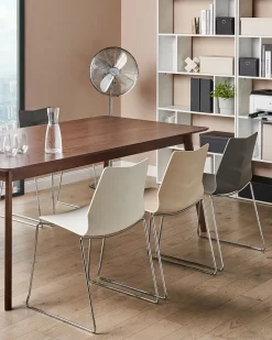 Beliani Tuoli Muovi Tummanharmaa 4 Kpl Hartley Cheap