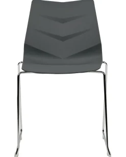 Beliani Tuoli Muovi Tummanharmaa 4 Kpl Hartley Cheap