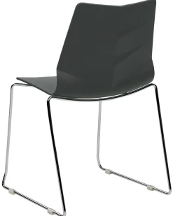 Beliani Tuoli Muovi Tummanharmaa 4 Kpl Hartley Cheap