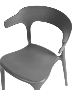 Beliani Tuoli Muovi Tummanharmaa 8 Kpl Gubbio Shop