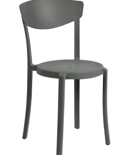 Beliani Tuoli Muovi Tummanharmaa 4 Kpl Vieste Cheap