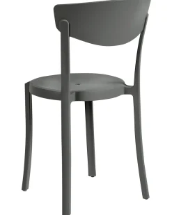 Beliani Tuoli Muovi Tummanharmaa 4 Kpl Vieste Cheap