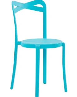 Beliani Tuoli Muovi Turkoosi 4 Kpl Camogli Cheap