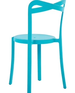 Beliani Tuoli Muovi Turkoosi 4 Kpl Camogli Cheap