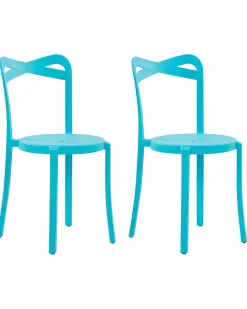 Beliani Tuoli Muovi Turkoosi 2 Kpl Camogli Store