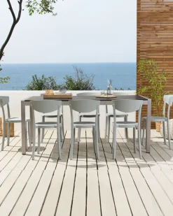 Beliani Tuoli Muovi Vaaleanharmaa 8 Kpl Vieste Store