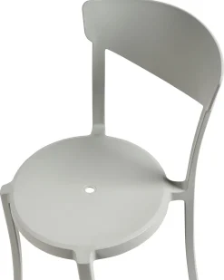 Beliani Tuoli Muovi Vaaleanharmaa 8 Kpl Vieste Store