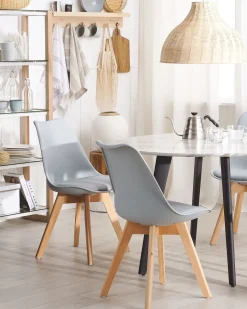 Beliani Tuoli Muovi Vaaleanharmaa 2 Kpl Dakota Ii Best Sale
