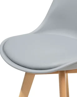 Beliani Tuoli Muovi Vaaleanharmaa 2 Kpl Dakota Ii Best Sale