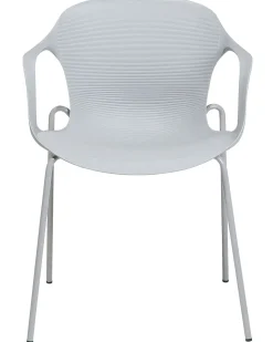 Beliani Tuoli Muovi Vaaleanharmaa 2 Kpl Elbert Hot