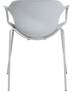 Beliani Tuoli Muovi Vaaleanharmaa 2 Kpl Elbert Hot