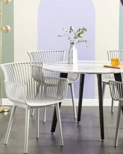 Beliani Tuoli Muovi Vaaleanharmaa 4 Kpl Pesaro Discount