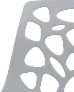 Beliani Tuoli Muovi Vaaleanharmaa Morgan Sale