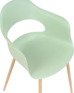 Beliani Tuoli Muovi Vaaleanvihrea 2 Kpl Utica Clearance