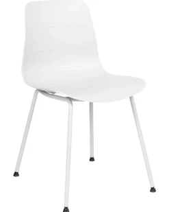 Beliani Tuoli Muovi Valkoinen 2 Kpl Loomis Hot