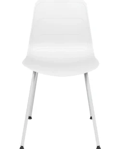 Beliani Tuoli Muovi Valkoinen 2 Kpl Loomis Hot