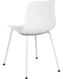Beliani Tuoli Muovi Valkoinen 2 Kpl Loomis Hot