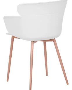 Beliani Tuoli Muovi Valkoinen 2 Kpl Sumkley Online