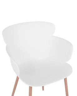 Beliani Tuoli Muovi Valkoinen 2 Kpl Sumkley Online