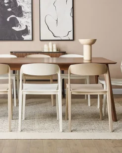 Beliani Tuoli Muovi Valkoinen 2 Kpl Somers Clearance