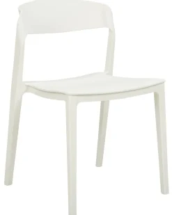 Beliani Tuoli Muovi Valkoinen 2 Kpl Somers Clearance