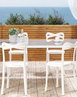 Beliani Tuoli Muovi Valkoinen 4 Kpl Camogli Cheap