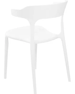 Beliani Tuoli Muovi Valkoinen 4 Kpl Gubbio Discount