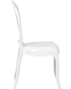 Beliani Tuoli Muovi Valkoinen 2 Kpl Vermont Hot
