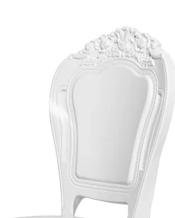 Beliani Tuoli Muovi Valkoinen 2 Kpl Vermont Hot