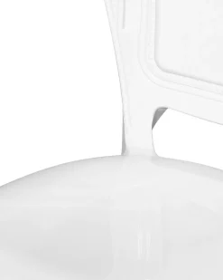 Beliani Tuoli Muovi Valkoinen 2 Kpl Vermont Hot