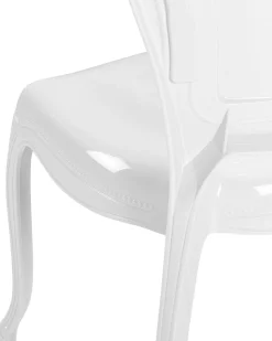 Beliani Tuoli Muovi Valkoinen 2 Kpl Vermont Hot