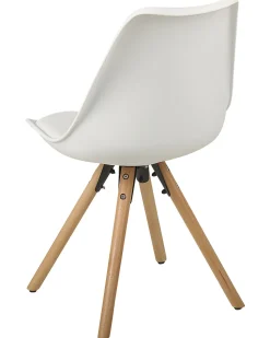 Beliani Tuoli Muovi Valkoinen 2 Kpl Dakota Sale